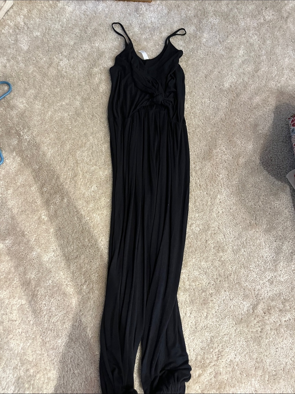 Jolie Black Sleeveless Maxi with Twist-Front